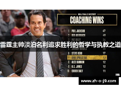 雷霆主帅淡泊名利追求胜利的哲学与执教之道